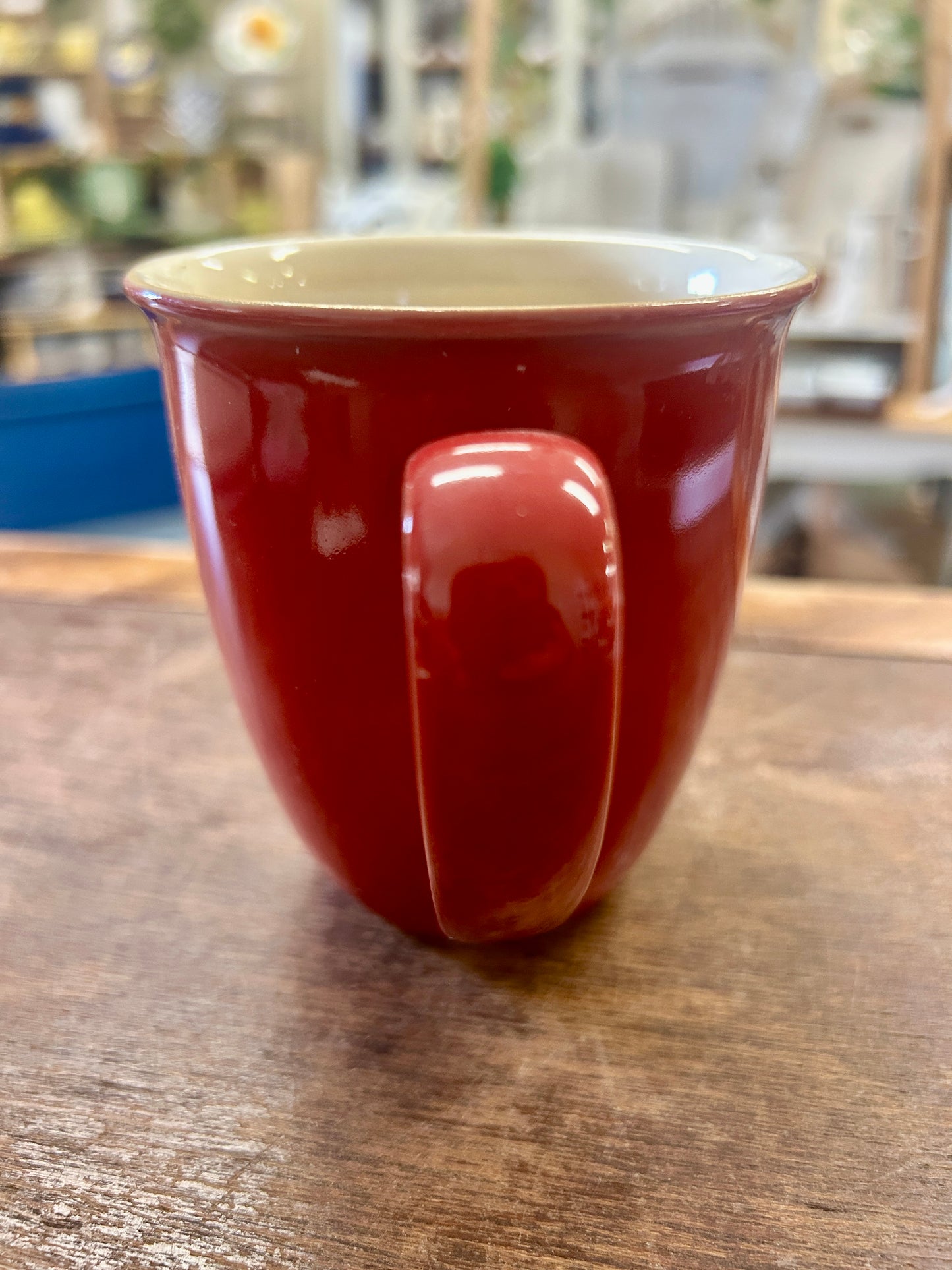 Denby Vintage Red Mug England, 4"