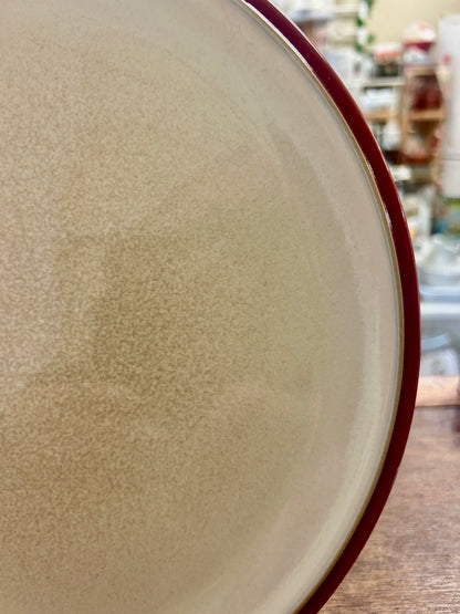 Denby Vintage Red Plate England, 10 1/2"