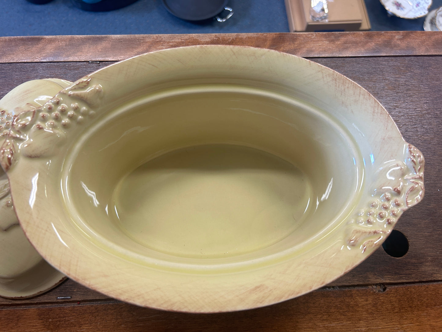 Yellow Casafina Madeira Harvest Covered Baker Portugal, 12"