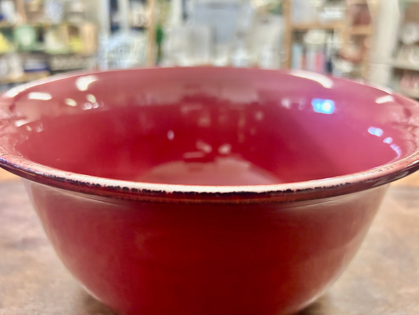Cranberry Pier One Toscana Burgundy Bowl, 10"
