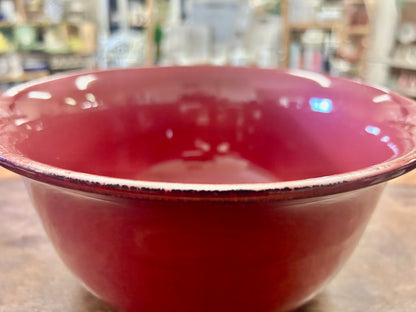 Cranberry Pier One Toscana Burgundy Bowl, 10"