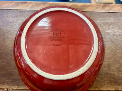 Cranberry Pier One Toscana Burgundy Bowl, 10"