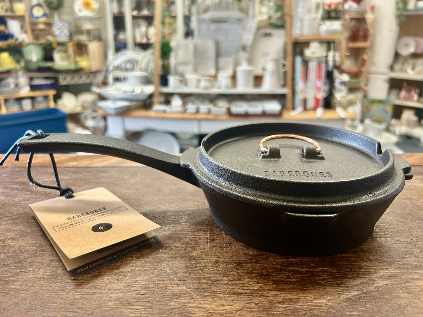 Black Barebones NEW 6" Cast Iron, 6"