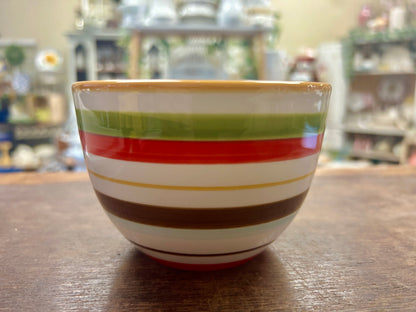 Multicolor ND Striped Bowl, 4 1/2"