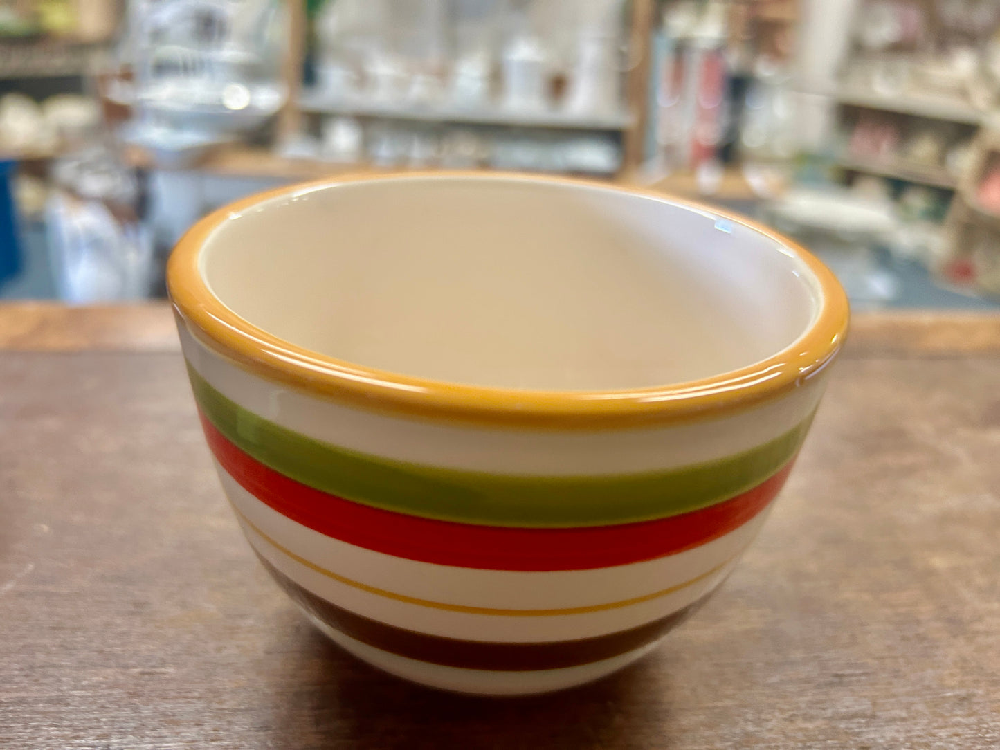 Multicolor ND Striped Bowl, 4 1/2"