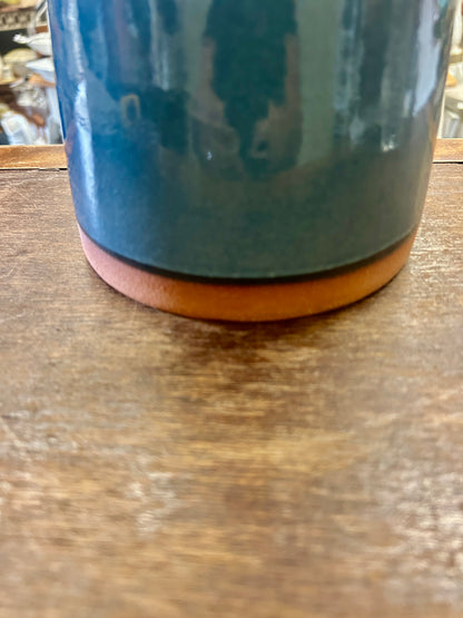 New York Stoneware Stoneware Blue Pitcher, 11"