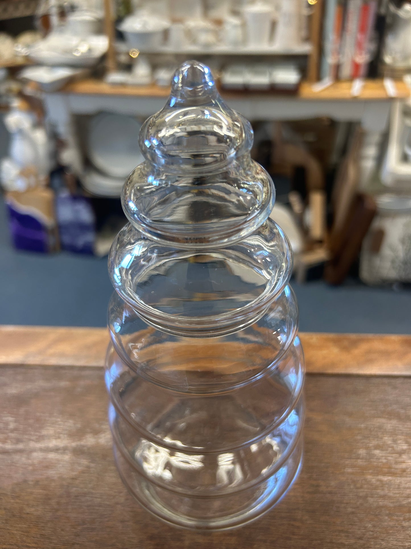 Clear  Christmas Tree Container, 8 3/4"