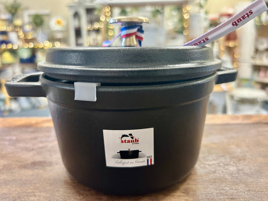 Black Staub NEW 1.5 QT Round Cocotte, 1.5 QT
