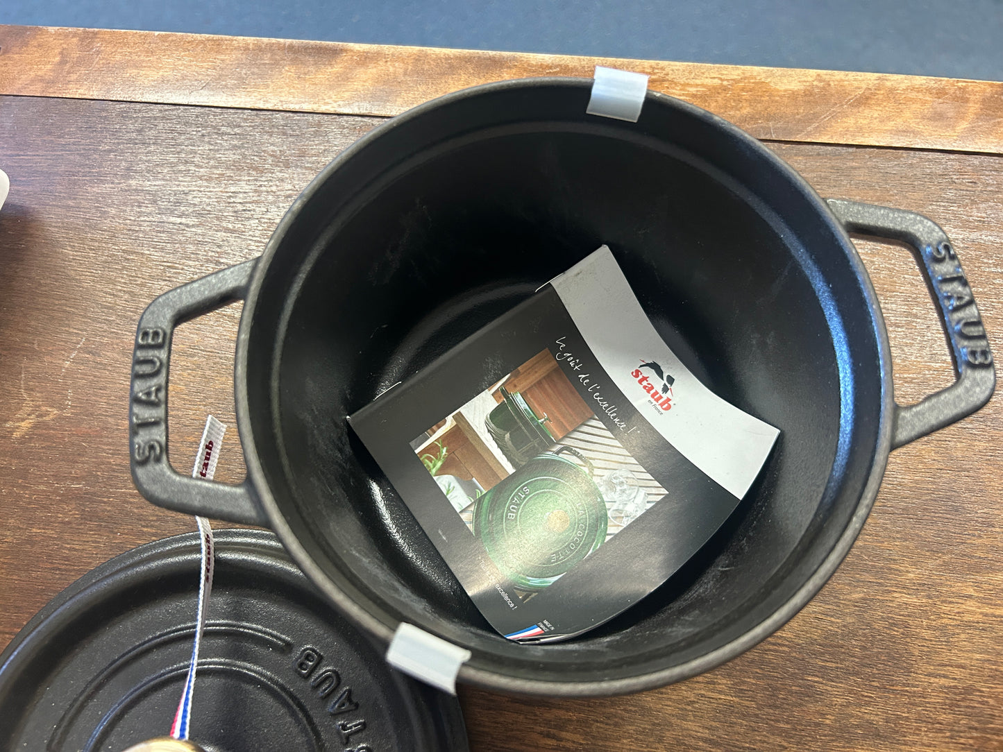 Black Staub NEW 1.5 QT Round Cocotte, 1.5 QT