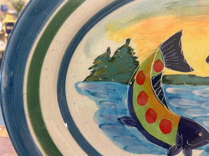 Multicolor Harry & David Fish Platter, 16"