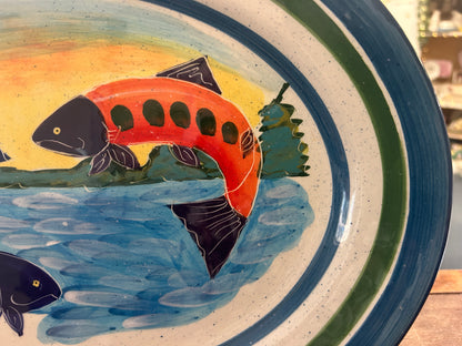 Multicolor Harry & David Fish Platter, 16"