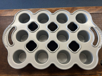Silver Nordic Ware Petite Popover Pan, 14 1/4"