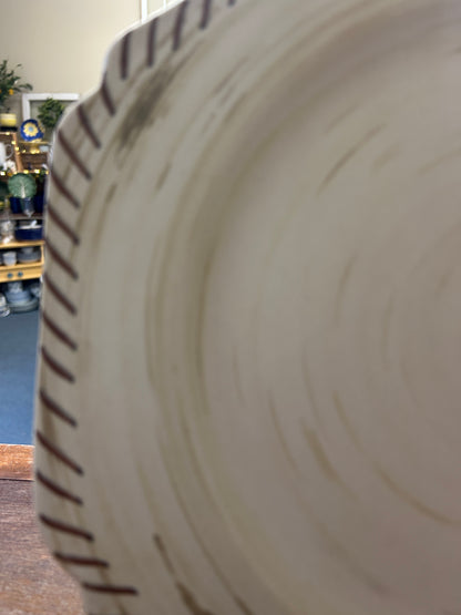 Beige Lenox Riverwood Plate Charger, 12 1/2"