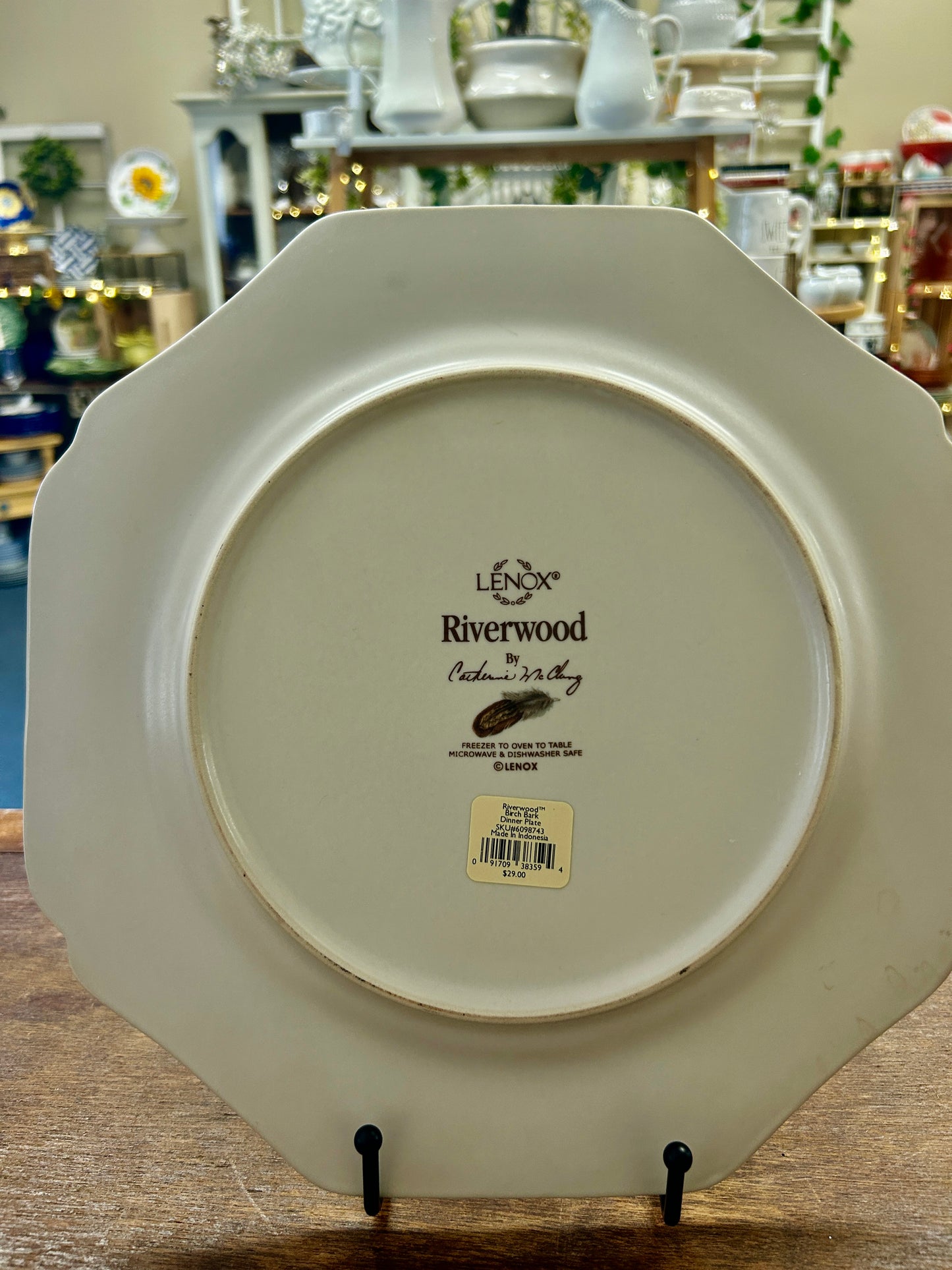 Beige Lenox Riverwood Plate Charger, 12 1/2"