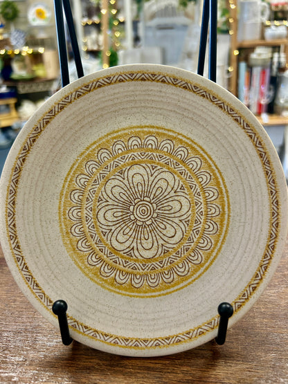 Yellow Franciscan Hacienda Gold Bread Plate, 6 3/4"