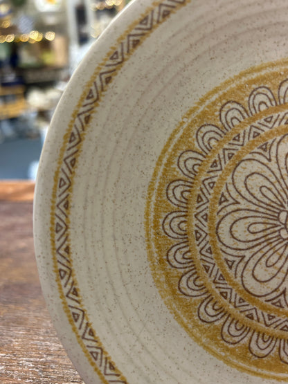 Yellow Franciscan Hacienda Gold Bread Plate, 6 3/4"