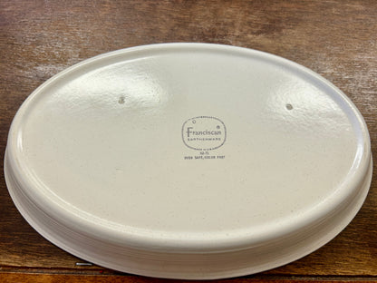 Yellow Franciscan Hacienda Gold Divided Bowl, 11"