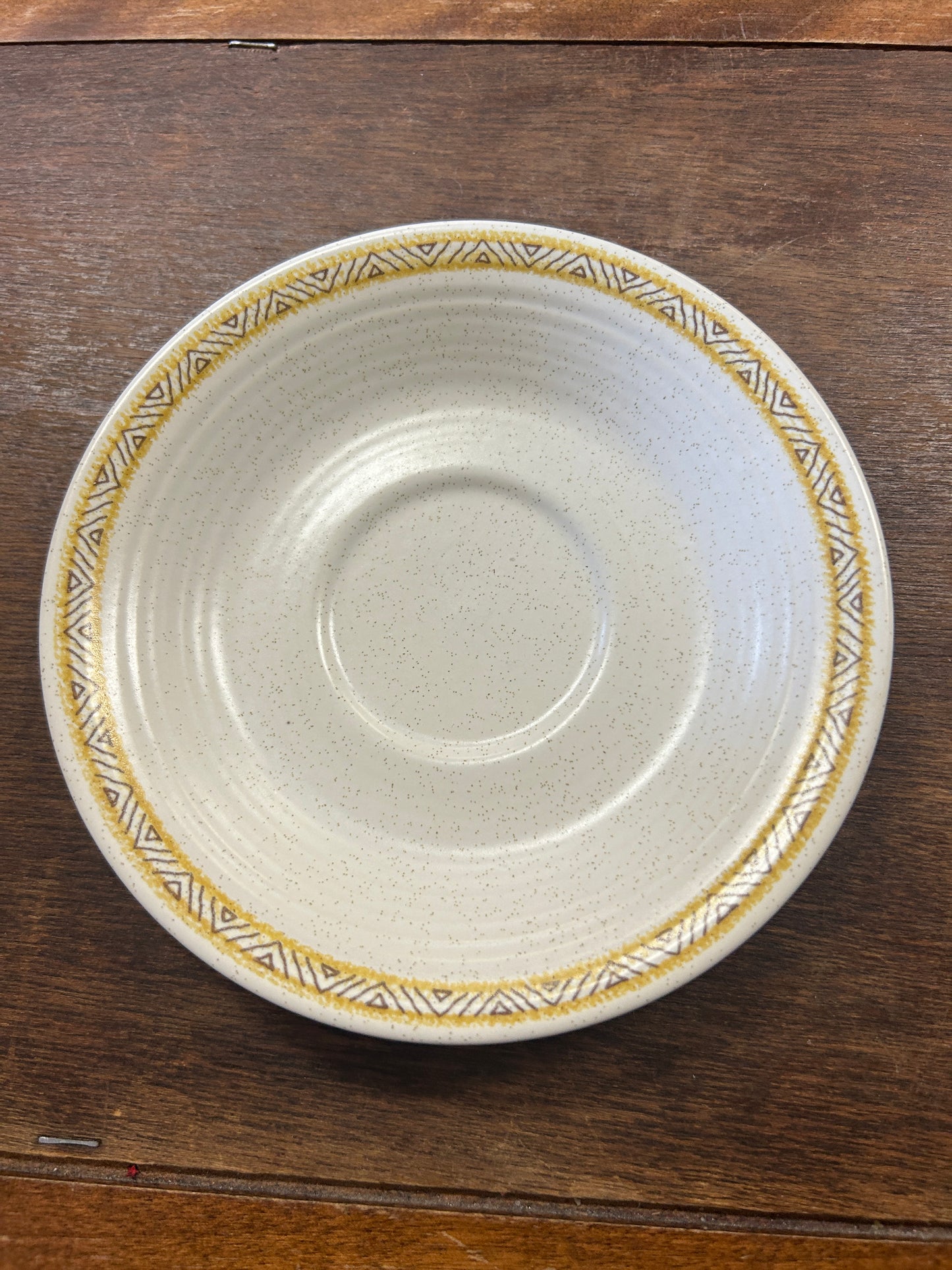 Yellow Franciscan Hacienda Gold Saucer Plate, 6 1/4"