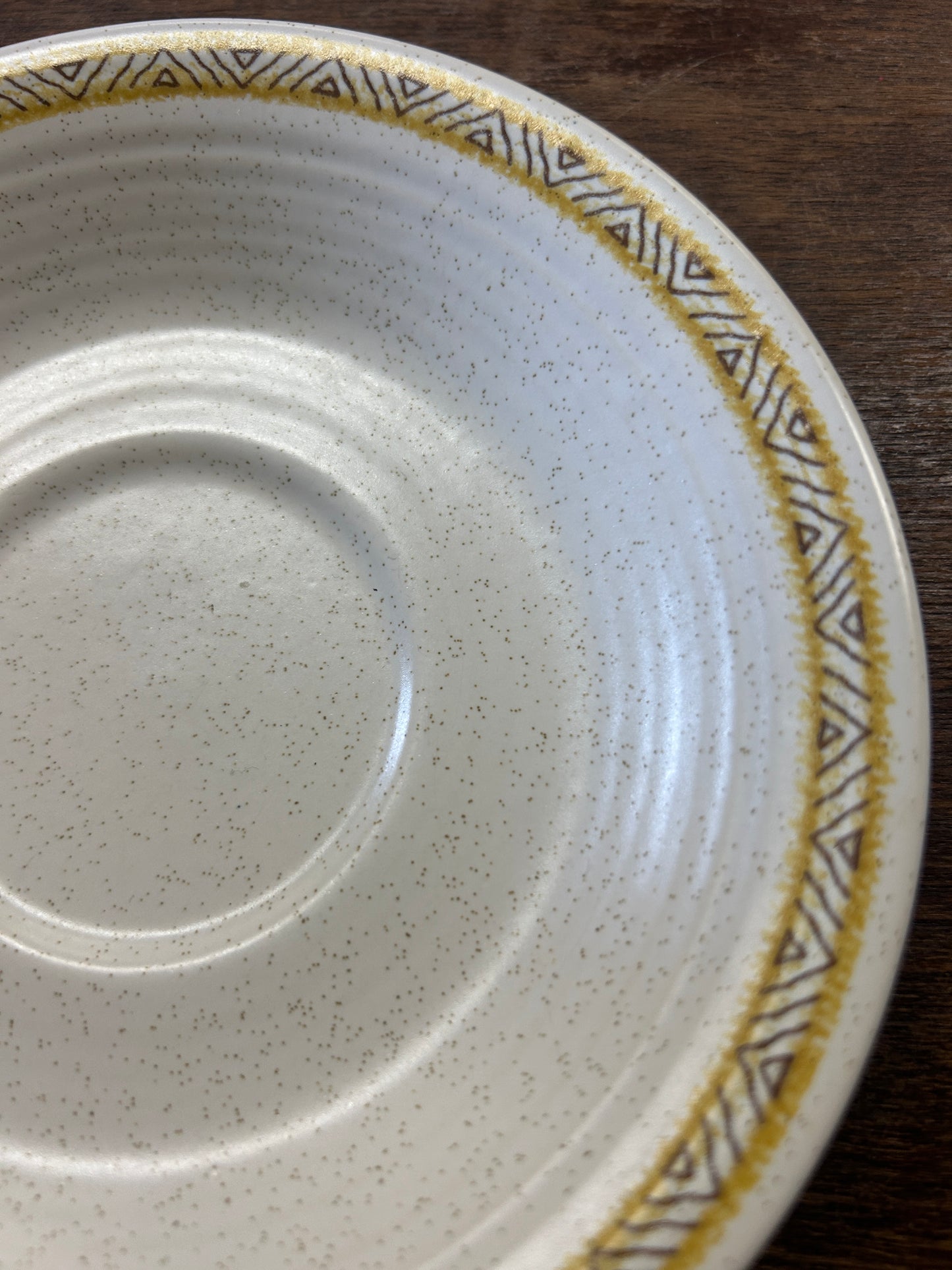 Yellow Franciscan Hacienda Gold Saucer Plate, 6 1/4"