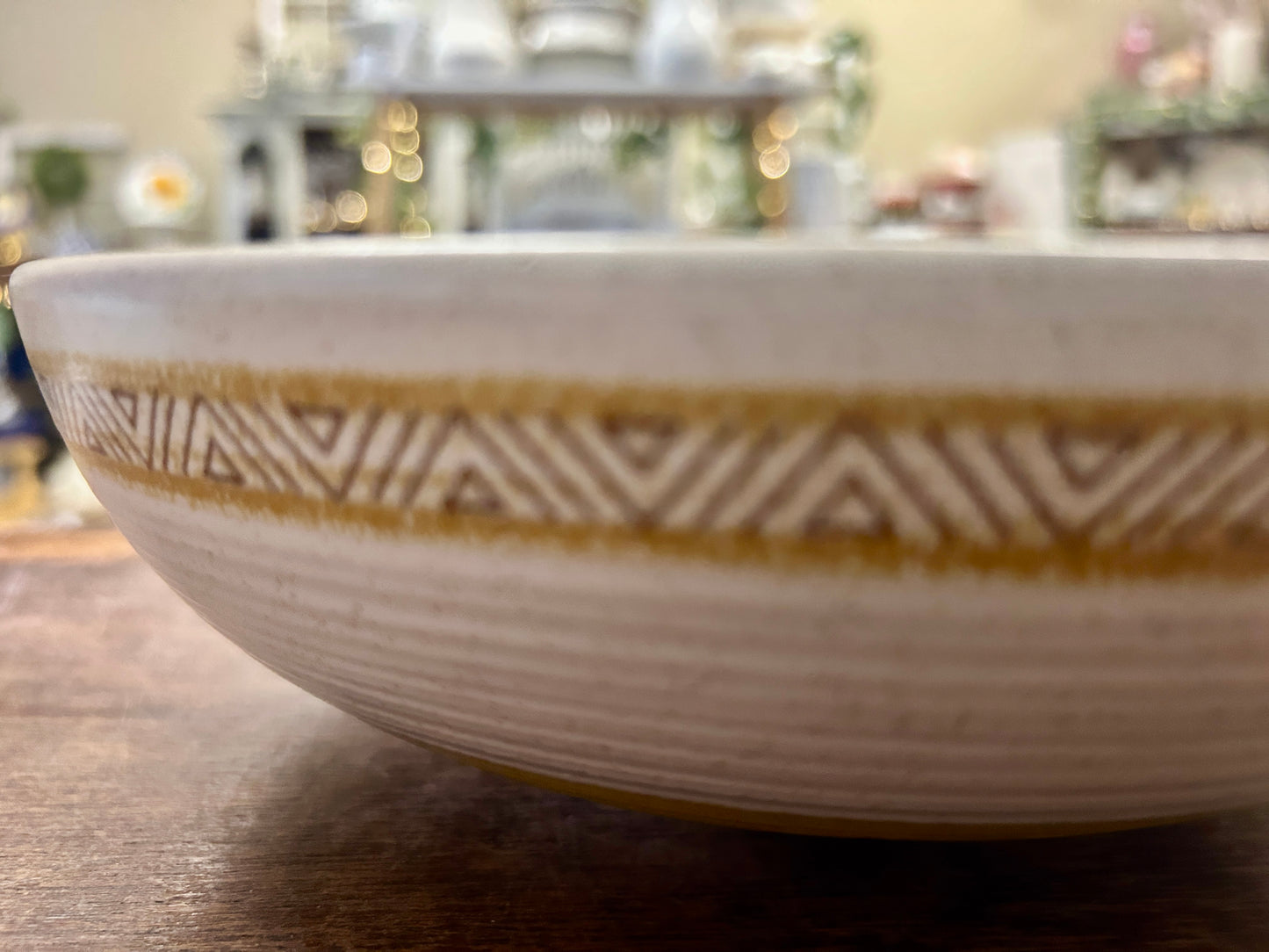 Yellow Franciscan Hacienda Gold Bowl, 9 1/4"