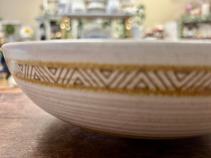 Yellow Franciscan Hacienda Gold Bowl, 9 1/4"