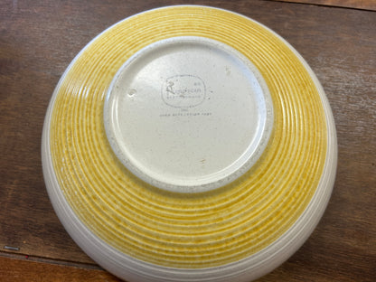 Yellow Franciscan Hacienda Gold Bowl, 9 1/4"