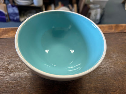 White Rae Dunn ICE CREAM Footed Bowl, 5 3/4"