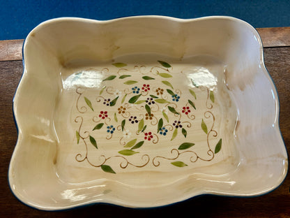 Multicolor Temptations Blue Petals Baker 2.5 QT, 2.5 QT