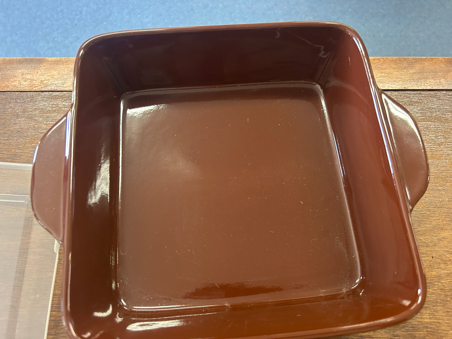 Brown Temptations Square Baker, Tray, Lid 3 pcs, 1.5 QT