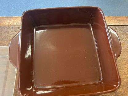 Brown Temptations Square Baker, Tray, Lid 3 pcs, 1.5 QT