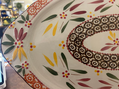 Multicolor Temptations Fallfetti Oval Platter, 19"