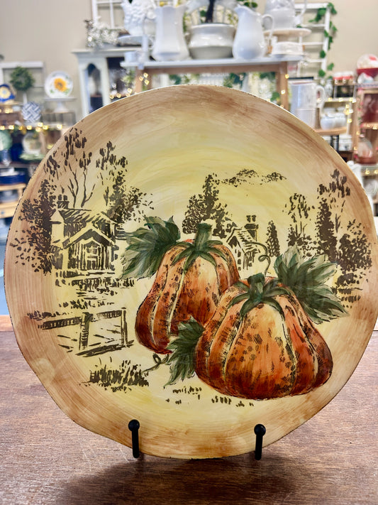 Multicolor Maxcera Pumpkin Fest Plate, 10 3/4"