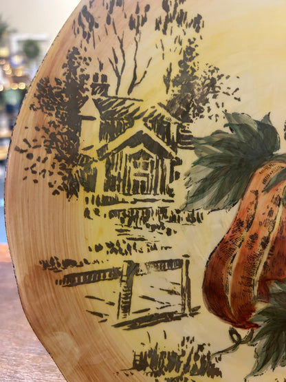 Multicolor Maxcera Pumpkin Fest Plate, 10 3/4"