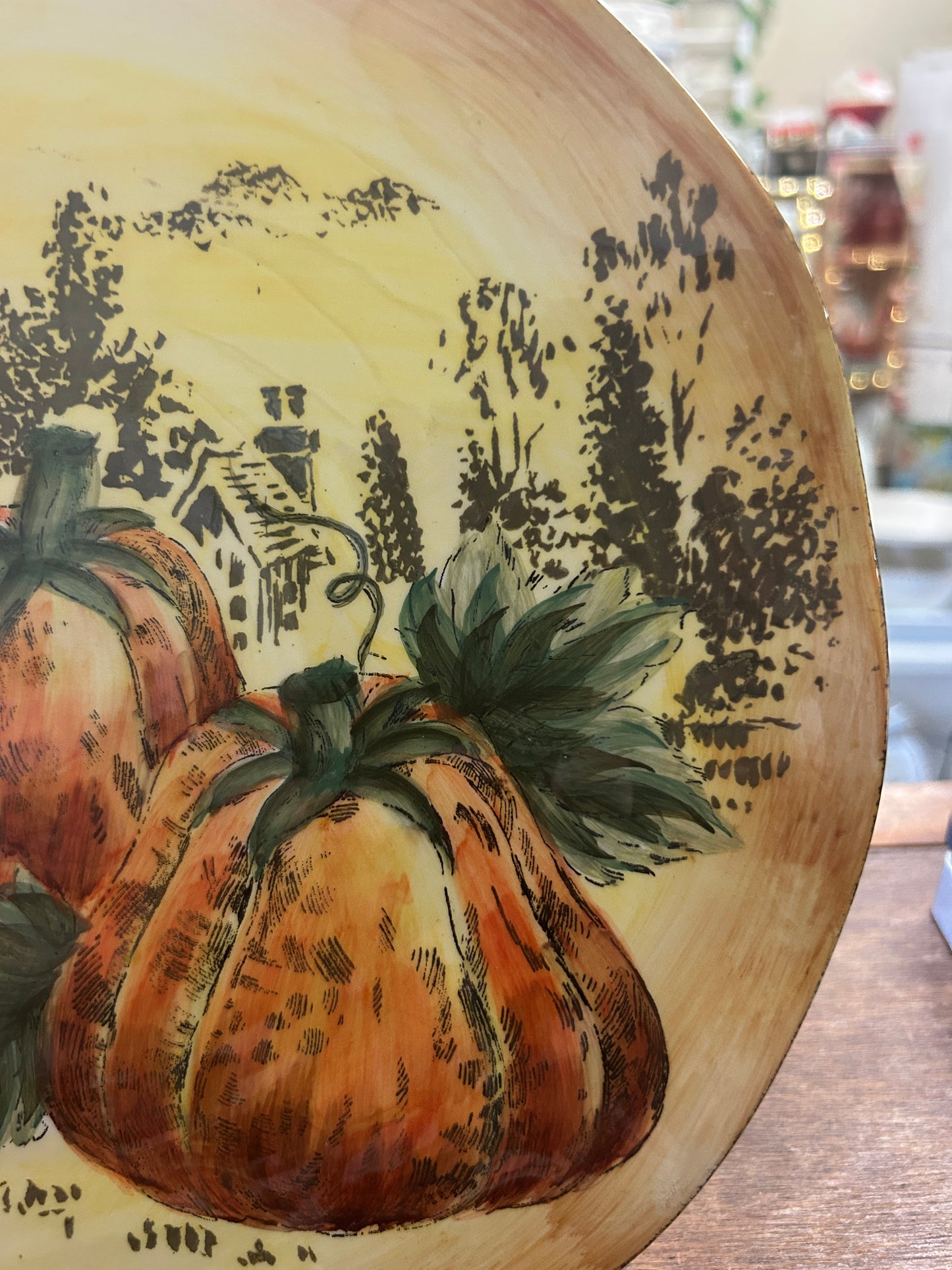 Multicolor Maxcera Pumpkin Fest Plate, 10 3/4"