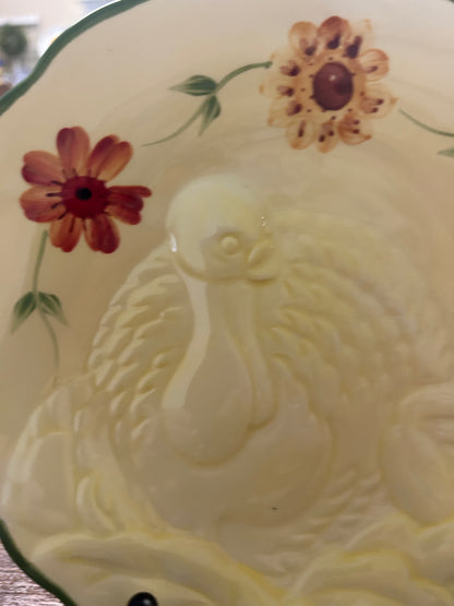 Yellow & Green Pfaltzgraff Daybreak Plate, 8"