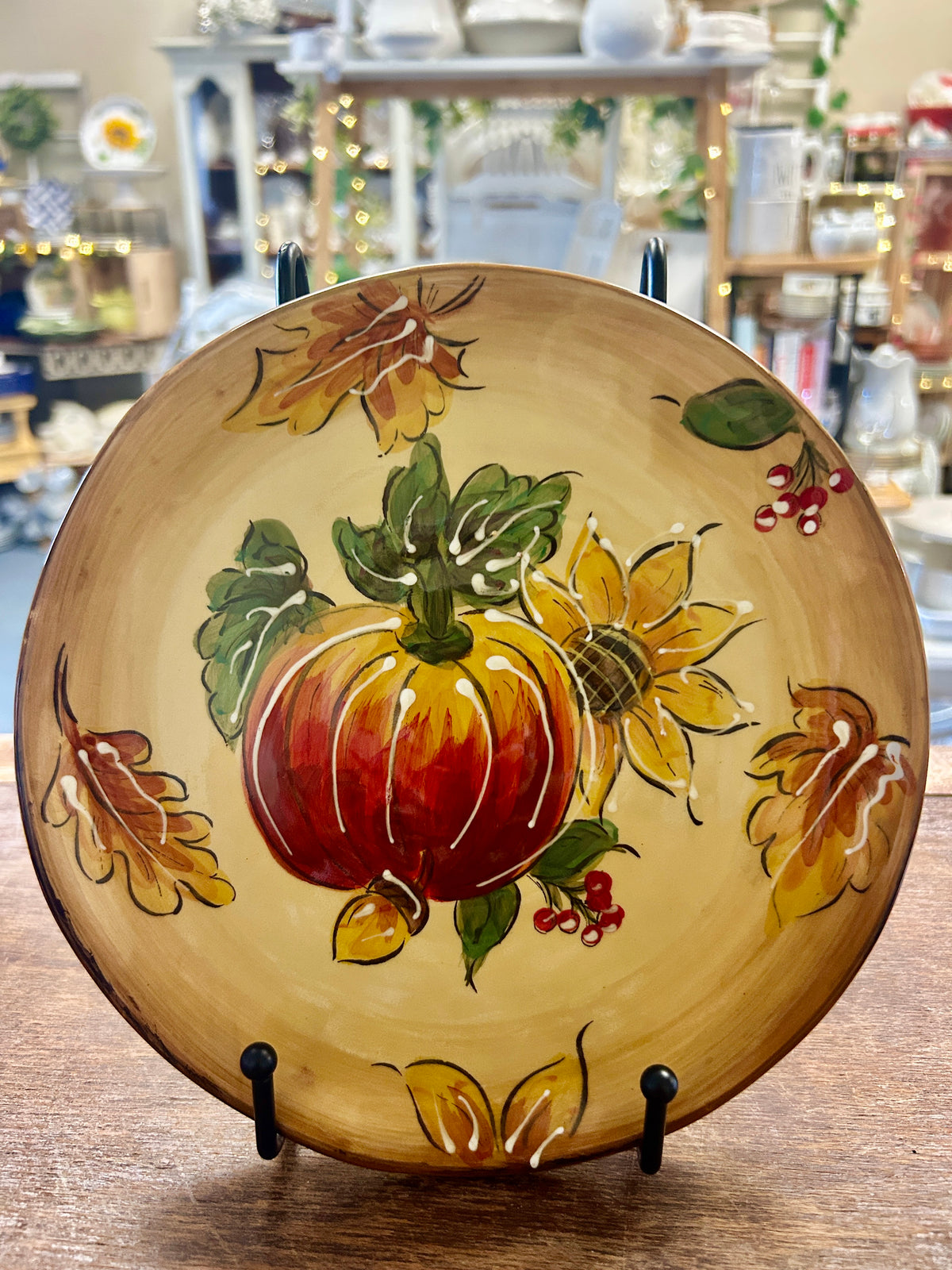 Multicolor Maxcera Pumpkin Plate, 8 1/4"