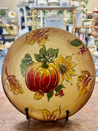 Multicolor Maxcera Pumpkin Plate, 8 1/4"