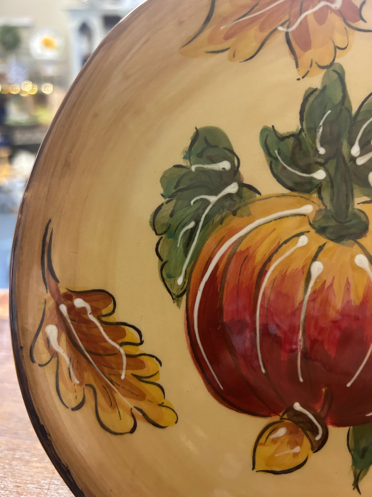 Multicolor Maxcera Pumpkin Plate, 8 1/4"