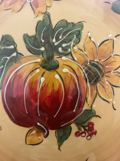 Multicolor Maxcera Pumpkin Plate, 8 1/4"
