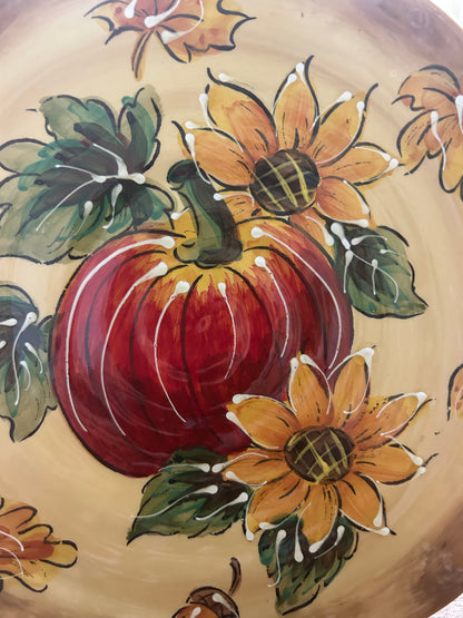 Multicolor Maxcera Pumpkin Plate Scallop Edge, 10 3/4