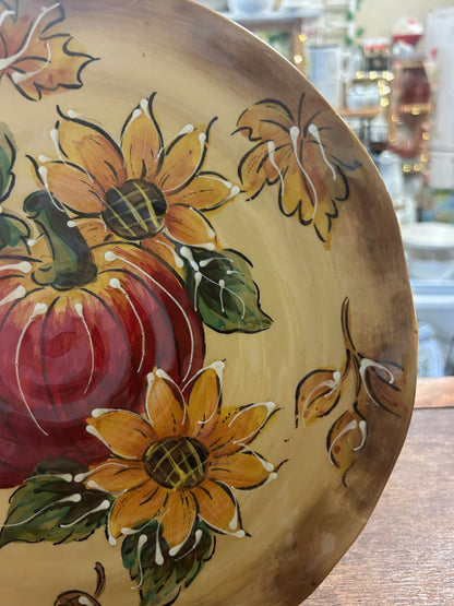 Multicolor Maxcera Pumpkin Plate Scallop Edge, 10 3/4