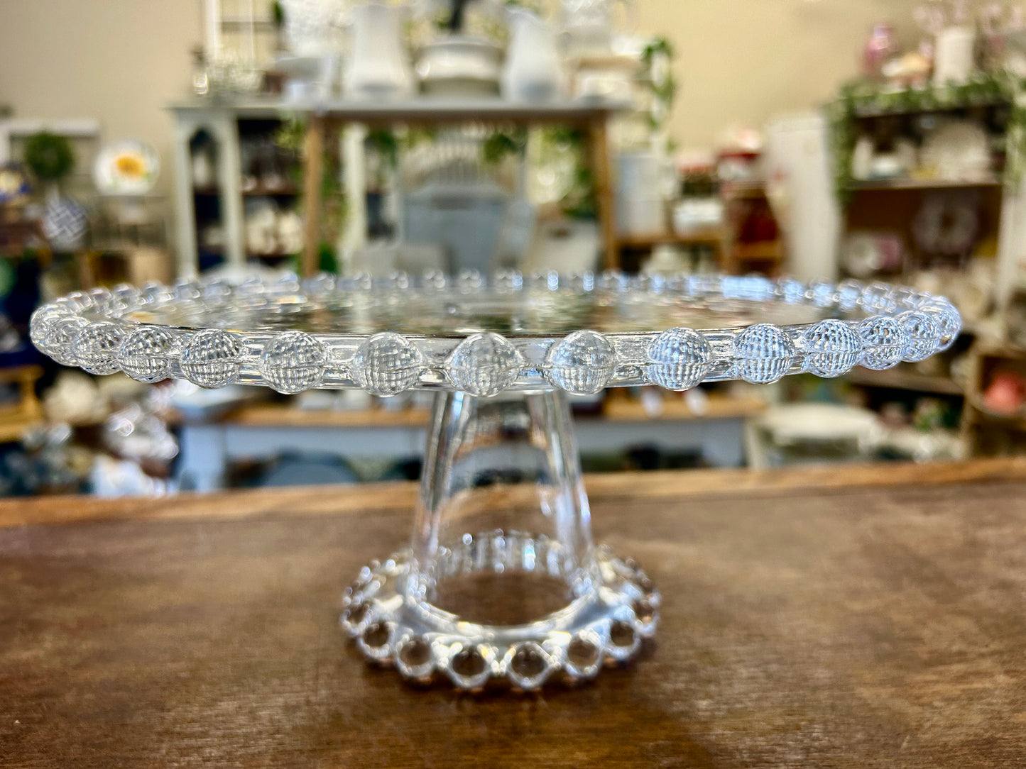 Clear Imperial Glass Co Candlewick Cake Stand, 11"