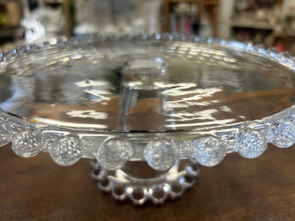 Clear Imperial Glass Co Candlewick Cake Stand, 11"