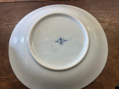 Hasami Ferns Blue & White Bowl Japan, 8 3/4"