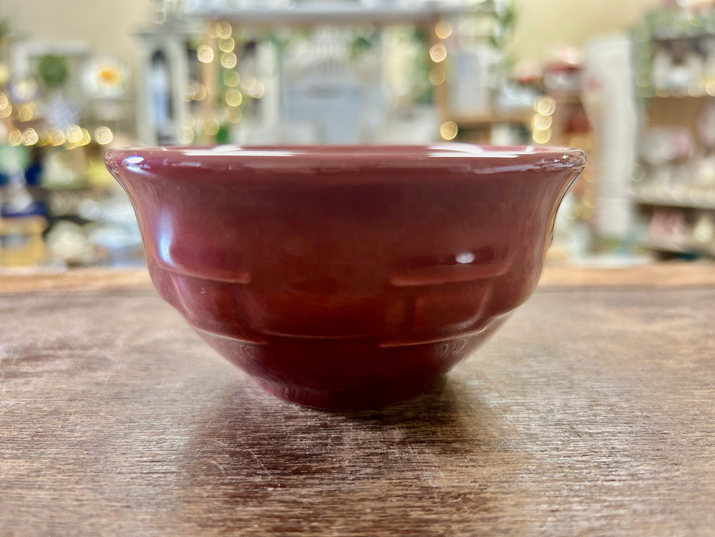 Longaberger Cranberry Bowl, 4 1/4"