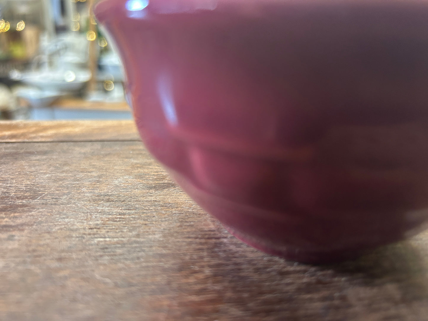 Longaberger Cranberry Bowl, 4 1/4"