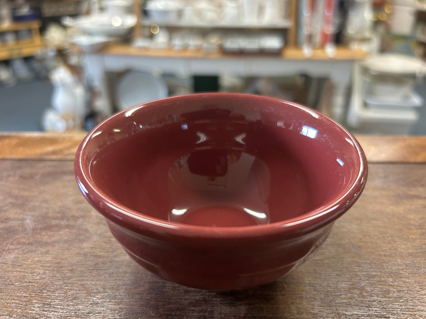 Longaberger Cranberry Bowl, 4 1/4"