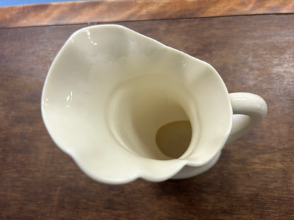 Cream Lenox Cornucopia Pitcher, 6 1/4"