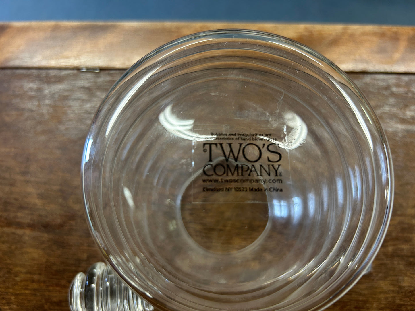 Two's Company Clear Honey Container w/ Stick, 5 1/2"