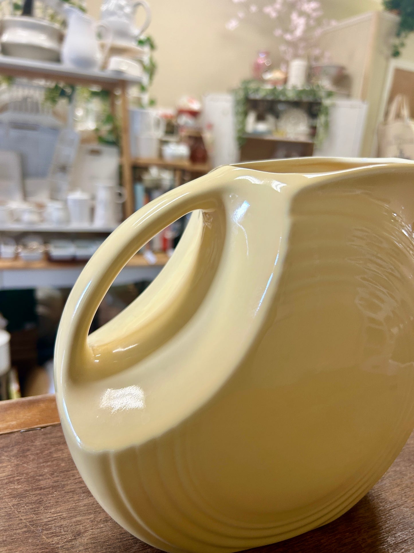 Fiestaware Yellow Pitcher, 7 1/4"